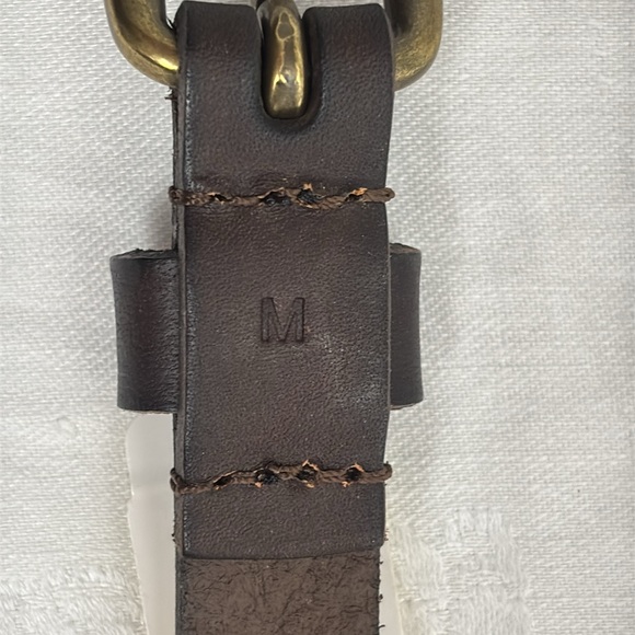 NEW J. Crew Brown Leather Skinny Belt - Picture 5 of 6